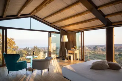Letto o letti in una camera di Monaci delle Terre Nere