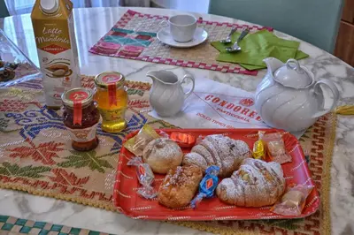 Cibo presso il bed & breakfast o nelle vicinanze
