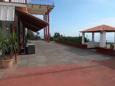 Balcone o terrazza di Al Villino Sunrise appartamento in villa con piscina