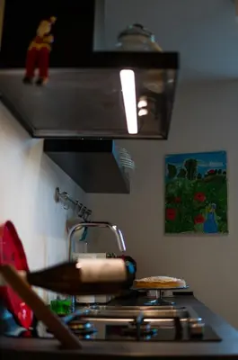 Cucina o angolo cottura di B&B La Casetta