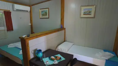Letto o letti in una camera di Camping Jonio