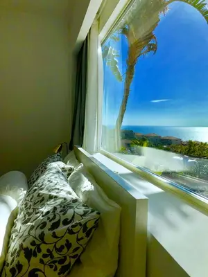 Letto o letti in una camera di Villa Lattea