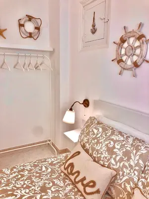 Letto o letti in una camera di Villa Lattea