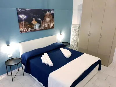Letto o letti in una camera di Il vicolo home