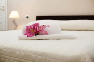 Letto o letti in una camera di Antiche Volte