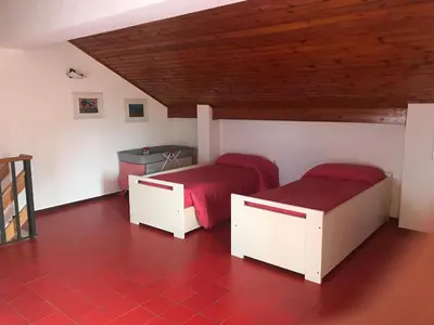 Area soggiorno di Casa sulla spiaggia di Santa Tecla