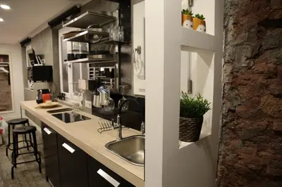 Cucina o angolo cottura di city loft