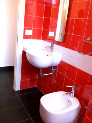 Bagno di Cozy studio in Nicolosi, 30 m² with included parking