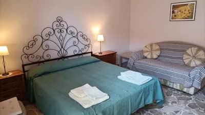 Letto o letti in una camera di Magic Etna and glamorous blue sea