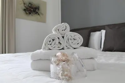 Letto o letti in una camera di Residence Pola