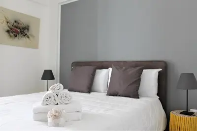 Letto o letti in una camera di Residence Pola