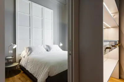 Letto o letti in una camera di Ferrini Home - Rindone 6