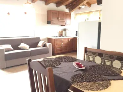 Area soggiorno di Spacious Apartment in Zafferana Etnea 65 m² with Private Garden
