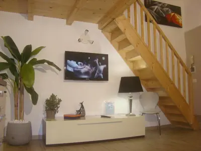 TV o dispositivi per l'intrattenimento presso Exclusive house in the center