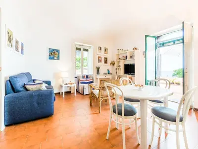 Area soggiorno di Holiday Home in Santa Tecla near Etna Beach