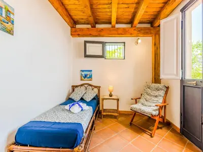 Letto o letti in una camera di Villa with pool and panoramic surroundings