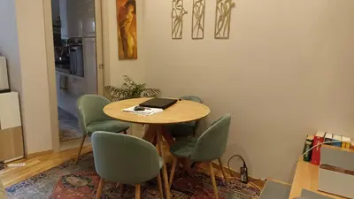 Area soggiorno di Apartment Sole and Luna in city center