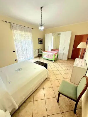 Letto o letti in una camera di Villa Adriana alle pendici dell'Etna