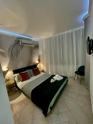 Letto o letti in una camera di Euthalia