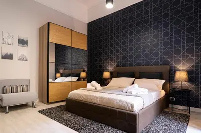Letto o letti in una camera di Casa Magò