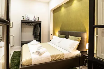 Letto o letti in una camera di Casa Magò
