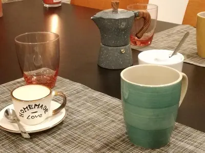 Set per la preparazione di tè e caffè presso La casa di Ale