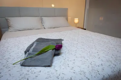 Letto o letti in una camera di Mori Siciliani House