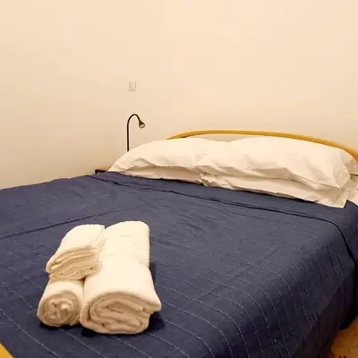 Letto o letti in una camera di Saponaria casa al mare
