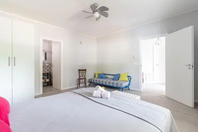 Letto o letti in una camera di NeveNera