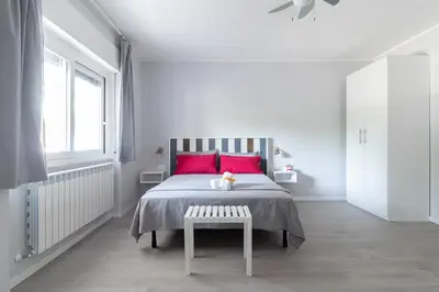 Letto o letti in una camera di NeveNera
