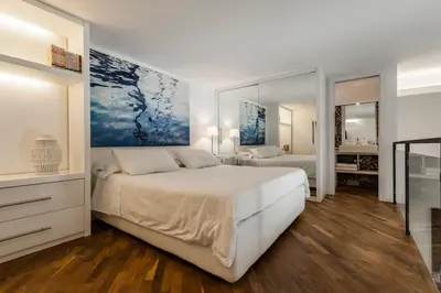 Letto o letti in una camera di Ferrini Home - Via Monte Sant'Agata