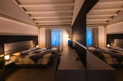 Letto o letti in una camera di Vulcano SudEst
