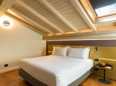 Letto o letti in una camera di UNA Hotels One Catania Wellness & SPA
