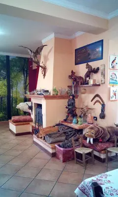 Area soggiorno di Villa Morgante B&B