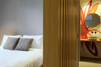 Letto o letti in una camera di Ollen apartments