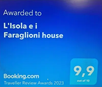 Certificato, attestato, insegna o altro documento esposto da L'Isola e i Faraglioni house
