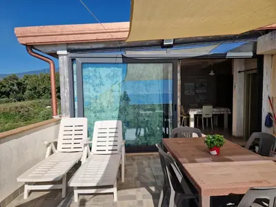 Balcone o terrazza di Suite Panorama - attico esclusivo con vista Etna e Ionio