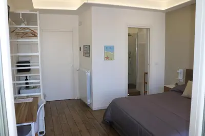 Letto o letti in una camera di Seascape Rooms