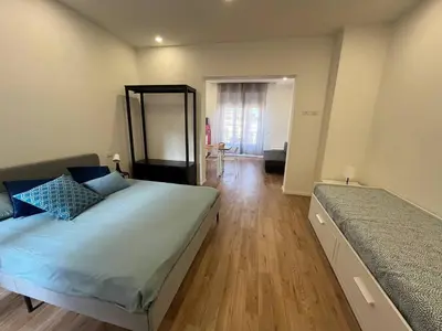 Letto o letti in una camera di Casa Vacanze Caramagna 2