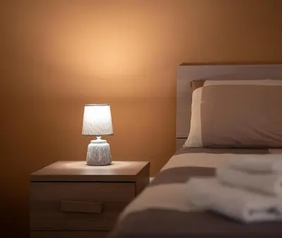 Letto o letti in una camera di L'angolo di Acitrezza