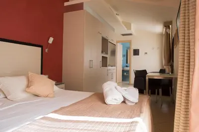 Letto o letti in una camera di Hotel Villa Cibele