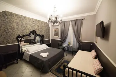 Letto o letti in una camera di Barocco al centro
