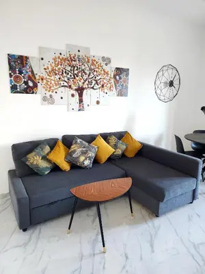 Area soggiorno di BACARDI Lungomare - Modern apartment near the sea