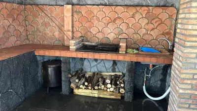 Cucina o angolo cottura di Il Rifugio di Aitna